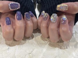 【パラジェル】キラキラネイル