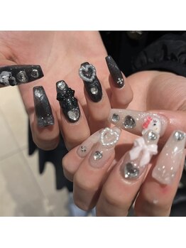 モカ 心斎橋(moca by Lee)/【Aina】アシメネイル