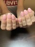 【Nail/Hand】《オフ込》ワンカラー・ラメグラ