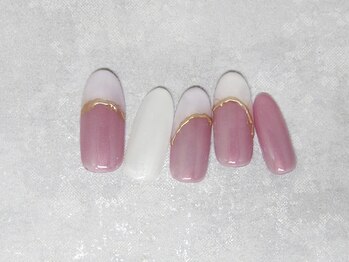 ネイルライフ(NailLife)/変形フレンチ