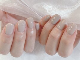 かっこいいベージュネイル