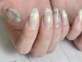 チェックネイル　銀座フィルイン