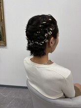 ミカヅキ 赤坂/ロープ編みアレンジヘアセット！