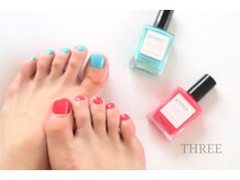 スリー 自由が丘(THREE)/フット艶マニキュア☆