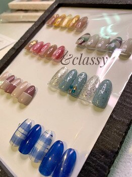 アンドクラッシィ(&classy.)/秋ネイルデザイン♪定額ネイル
