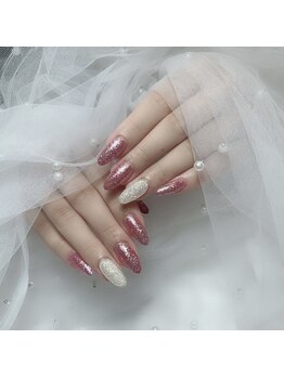 アミナ(Amina)/ラメワンカラーでキラキラ爪先★