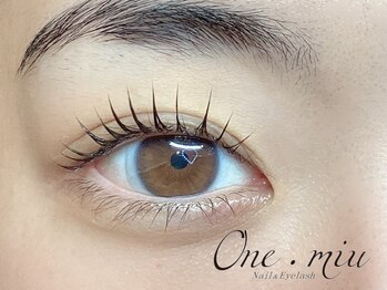 ワンミュ(One.miu)の写真/【透明感溢れる垢抜けeye】まつ毛パーマで自然に目ヂカラUP！自まつ毛を最大限に長く&カール感持続！