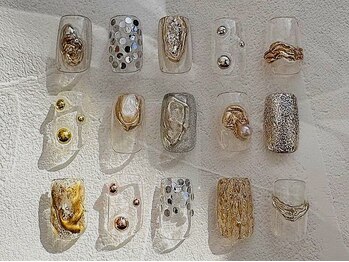 グランツレガロ(Glanzregaro)の写真/フルデザイン◆店内サンプルの組み合わせ,色替え自由◎自分らしい”好き”を詰め込む特別ネイル