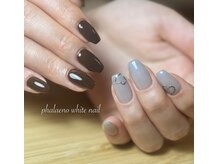 ファレノホワイト/お客様ネイル/春夏秋冬