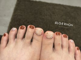 秋色フットデザイン.・～*