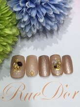 ツメトトノウ/金箔 ラインストーン 