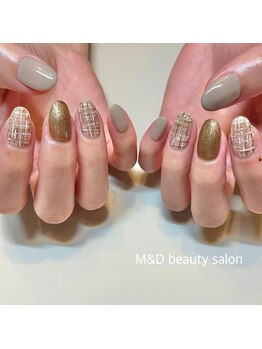 高級感が出るツイードnail