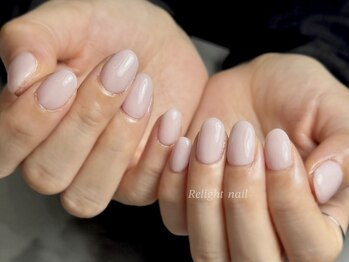 リライトネイル(Relight nail)/青みピンク×ワンカラー