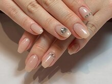 アイネイルズ 三宮店(I nails)/ピンクベージュストーン￥7410