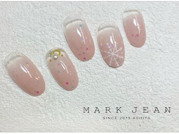 マークジーン 姫路(MARK JEAN)/46. 雪の結晶 オーロラ ネイル
