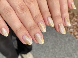 金箔奥行きネイル★