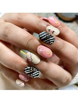 バレンタインチョコレートネイル