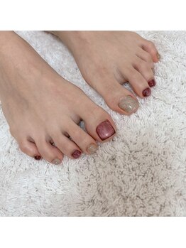ブラン(blanc)/ボルドーマグネットネイル