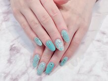 ラルネイル 大宮(Lull. nail)/#ニュアンス #ブルーネイル