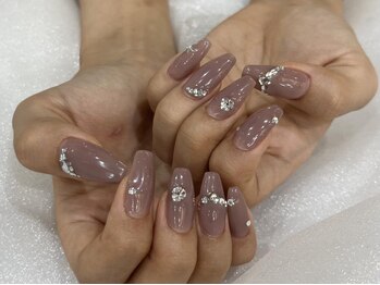 アングゥ ウル(ungu ul)/ピンクベージュワンホンネイル