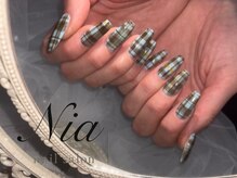 ニア ネイルサロン 大阪駅前第2ビル(Nia)/チェックネイル