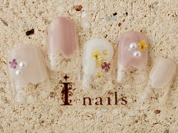 アイネイルズ 町田店(I nails)/ドライフラワー塗りかけ6480円
