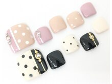ネイルサロン クイール 小山店(NAIL SALON QUILL)/ブロッキング+ドット