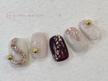 ネイルメゾン 梅田(NAIL MAISON)/キラキラうねうね和風