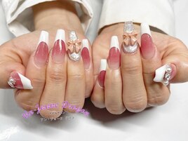 【ロングネイル】フレンチネイル