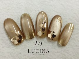 c-478 ハートホログラムネイル