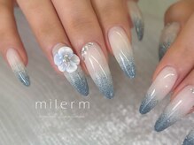 ミレーム(milerm)/ネモフィラ風エンボスお花/Miki