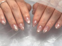 ボタネイル 近鉄八尾駅前店(BOTA NAIL)/手描きリボン/ベイビーブーマー