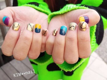 ケイアイエムネイル(KIM nail)/カラフル×個性派ネイル