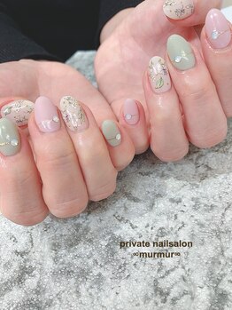 プライベート ネイルサロン マーマ(murmur)/ボタニカルフラワーデザイン