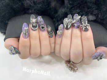 モルフォネイル(Morpho nail)/#やり放題ネイル