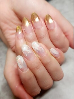 ネイルアンドリラクゼーション マーブル(MARBLE)/ニュアンス(つけ放題¥7700)