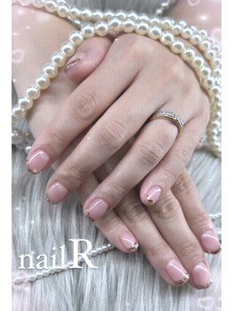 ネイルアール(nail R)/ガラスフレンチです♪