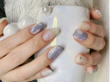 花梨(カリン)の雰囲気（人気のマグネットジェルネイル☆）