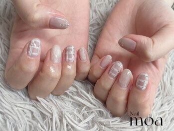 モア(moa)/チェック ニュアンス オフィス