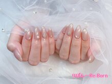 りぼん(Re:Born)/水光マグネットネイル