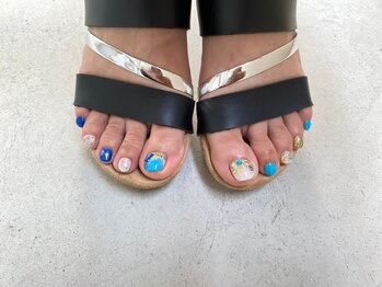 ジェー エス シー ネイル(J.S.C.nail)/お任せデザイン/フットネイル