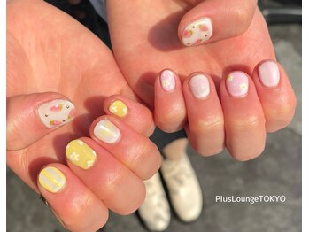 プルースラウンジ トウキョウ(Plus Lounge TOKYO)/パステルアートネイル♪[原宿]