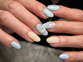 【人気定額】ニットネイル