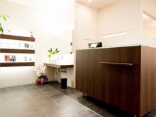 受付は美容室と同じ受付になります