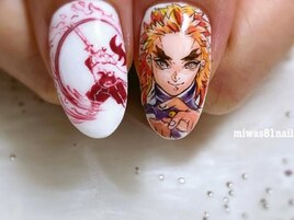 お客様オーダー推し活痛ネイル