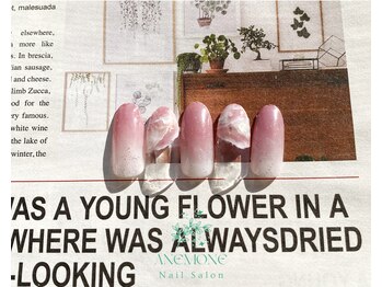 大理石フレンチネイル☆