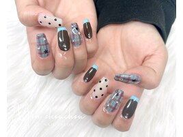 *ドット×手描きチェック*