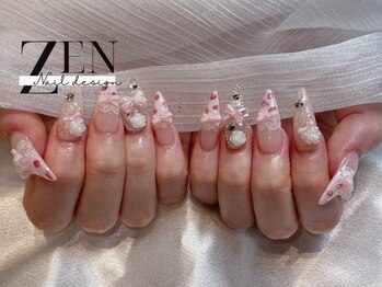 ゼン ネイル デザイン 池袋(ZEN NAIL DESIGN)/長さだしやり放題×つけ放題