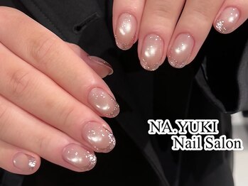 NA.YUKI NAIL 錦糸町店【ナユキネイル】の写真/ハイセンスなモテネイルで注目の的間違いなし♪【2026年大人気のチークネイル¥6980/持ち込みデザイン可】