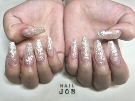 長さ出し×ジェルデザイン